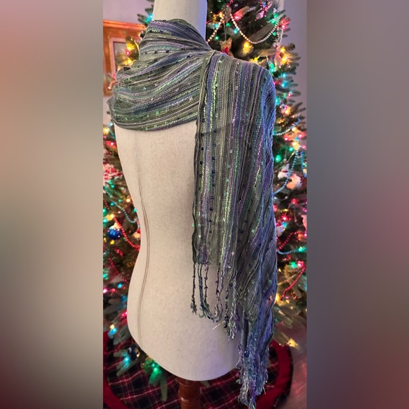 Humble Hilo Multi-Colored Scarf/Shawl for Women Lightweight Head or Neck Scarf - Picture 2 of 9